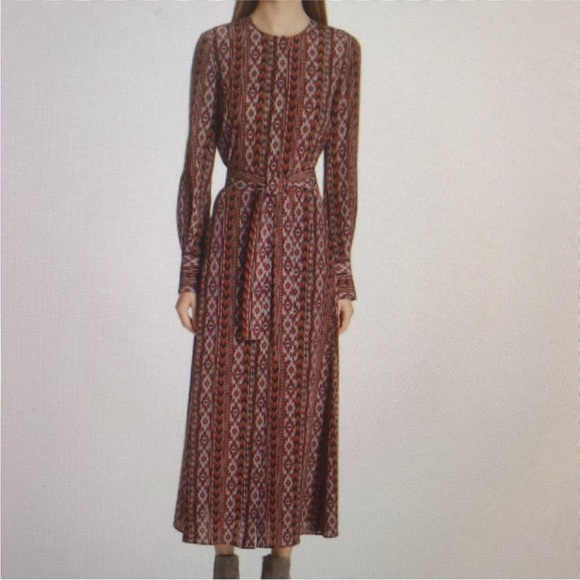 Lafayette 148 New York Dresses & Skirts - Lafayette 148 New York Coleen 100% Silk Kilim Print Maxi Dress Size 14